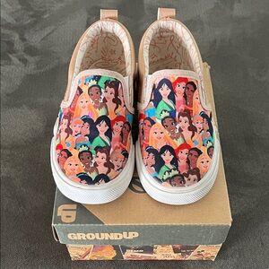 Disney Princess Slip-On Canvas Shoes in Pink and Multicolor